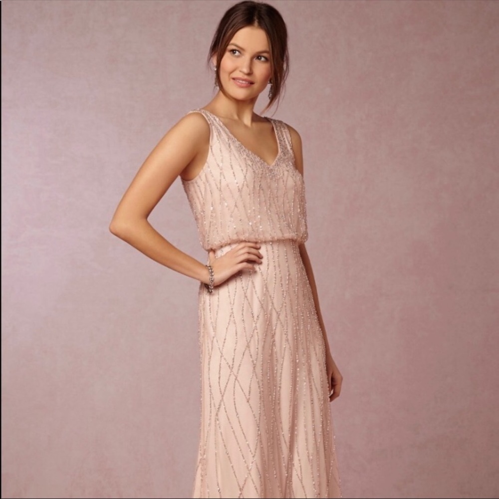 Adrianna Papell Brooklyn dress in blush